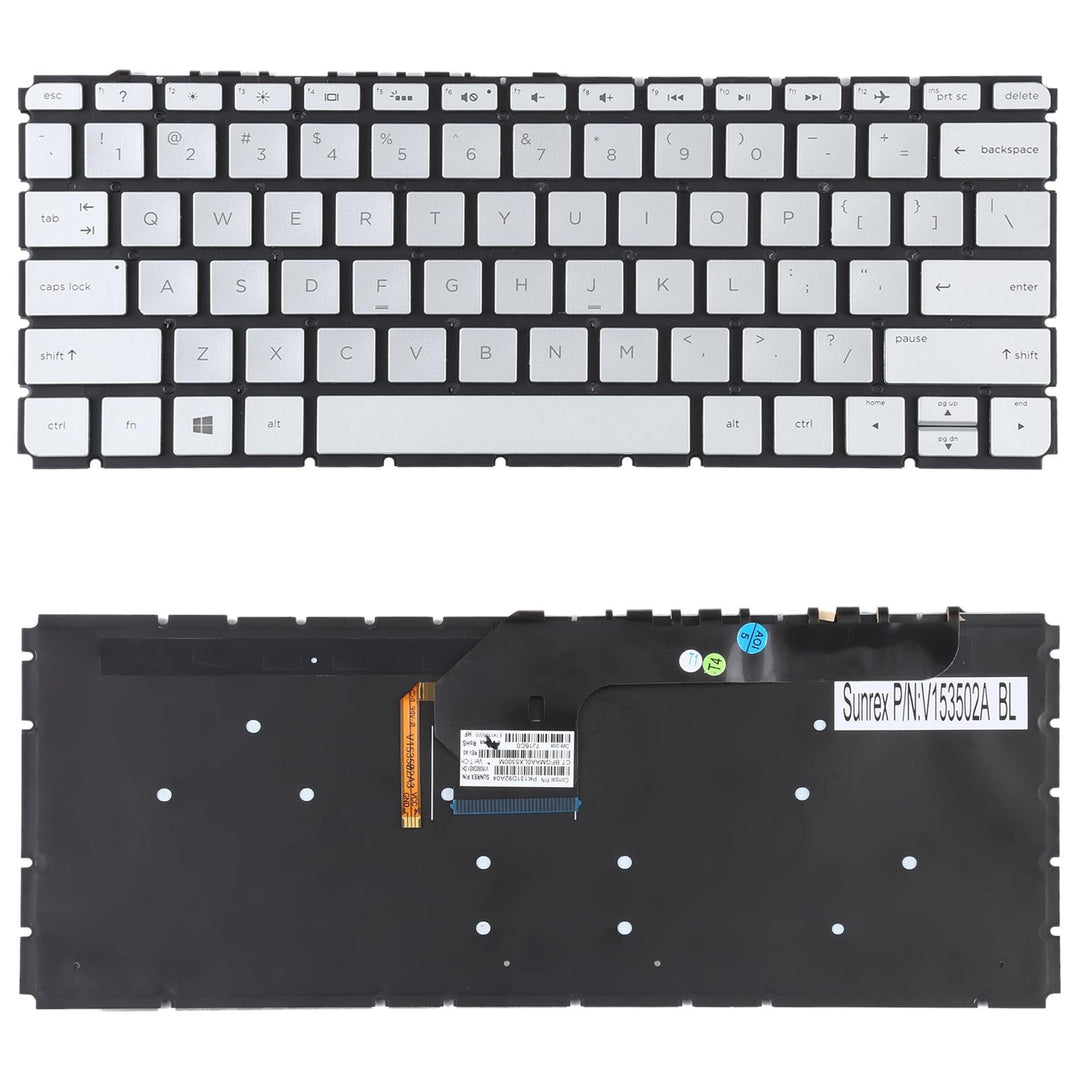 Silver Backlit Keyboard for Hp Envy 13-d us Version
