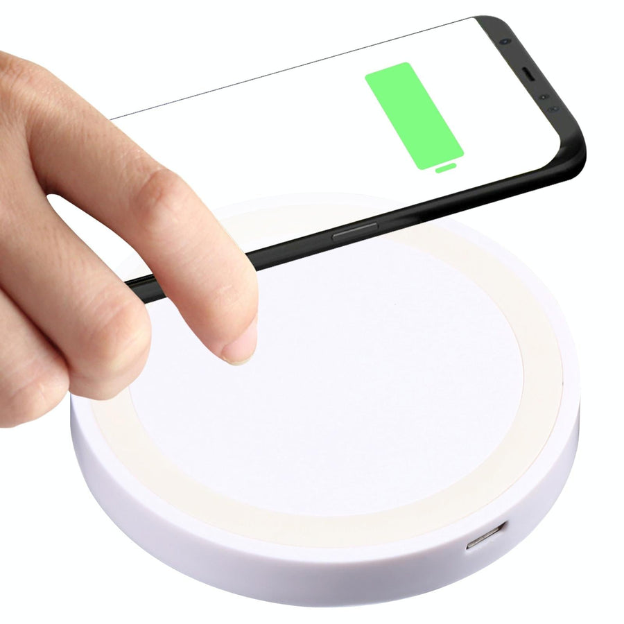 Universal 5W Round Wireless Charger - White