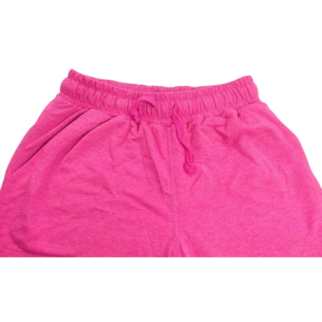 Ladies Womens Girls Skinny TRACK PANTS Slim Cuff Gym Plain Sport Tracksuit Pant - Light Pink Marle (Cotton/Polyester) -