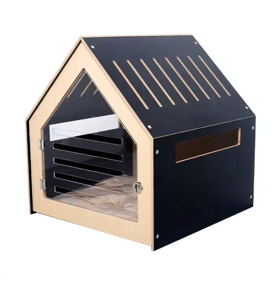Modern Pet House Dog Crate (Black)