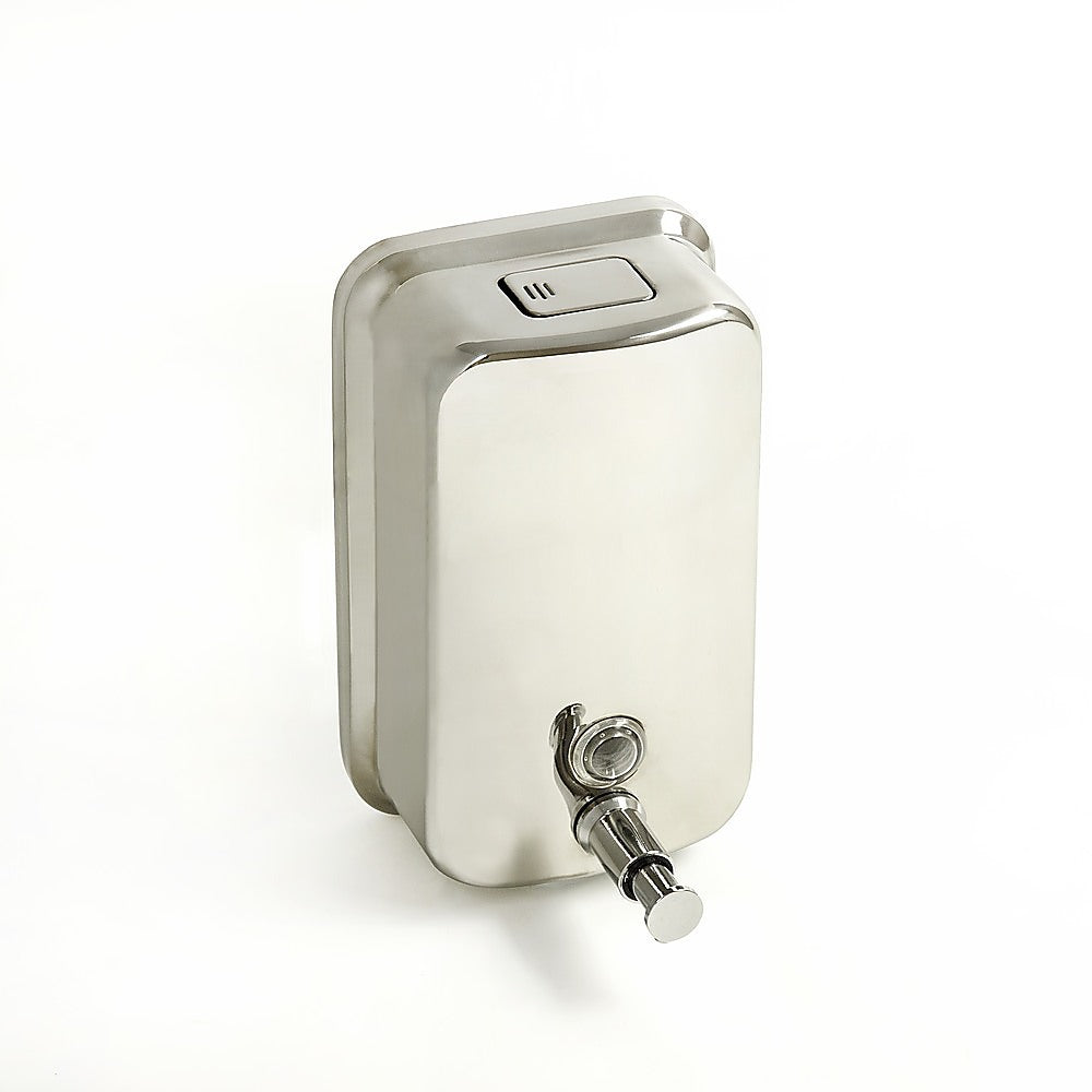 304 Stainless Steel Commercial Liquid Soap Hand Sanitiser Dispenser Wall Mount Bathroom Kitchen Office Hospital Restaura