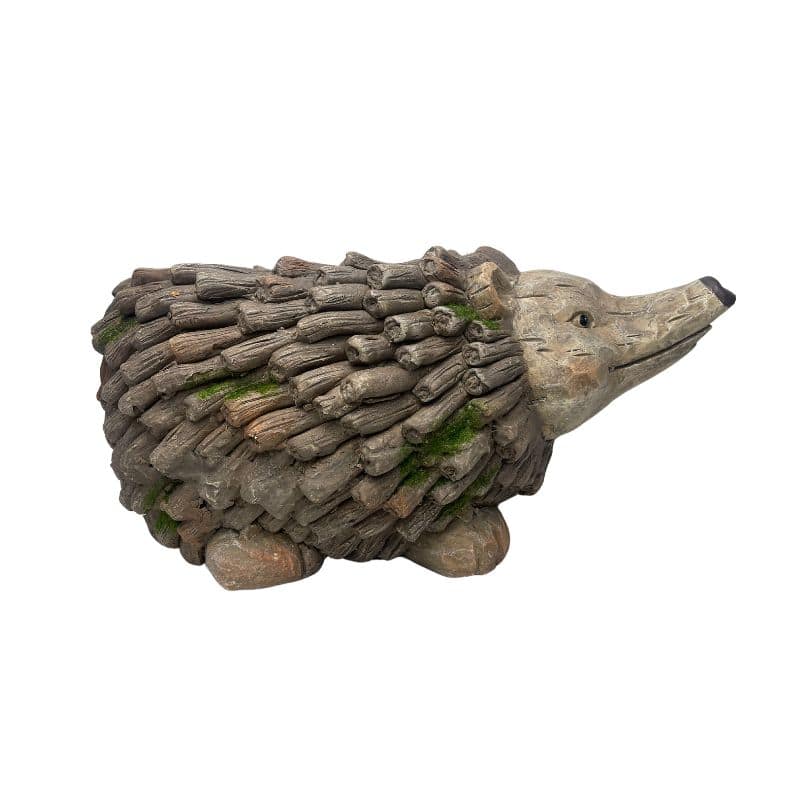 Forest Echidna Planter W Hole & Plug 39x19cm
