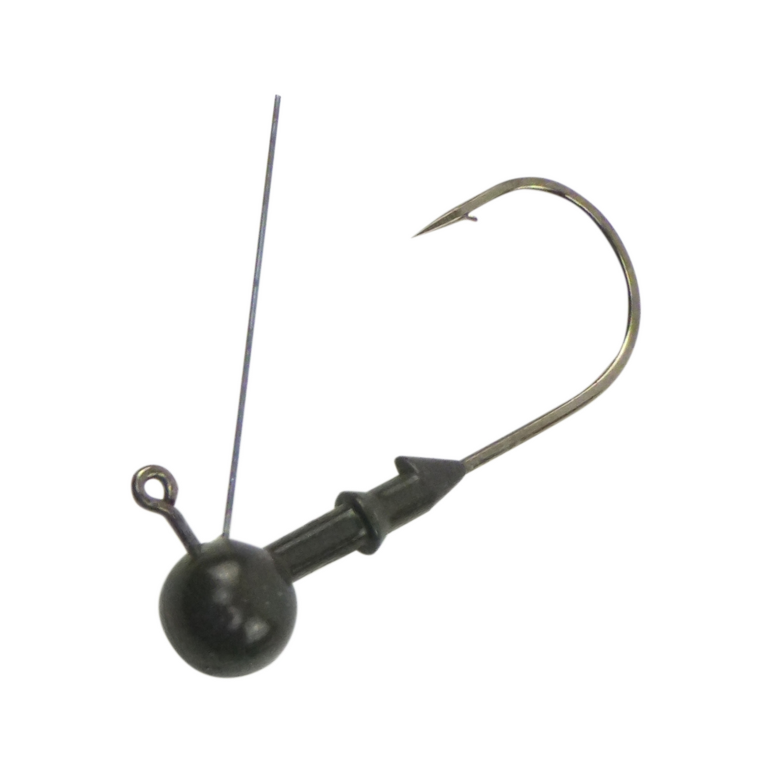 Vike 1/16 oz Weedless Round Jig Head with a Size 2/0 Hook Tungsten, 4 pack
