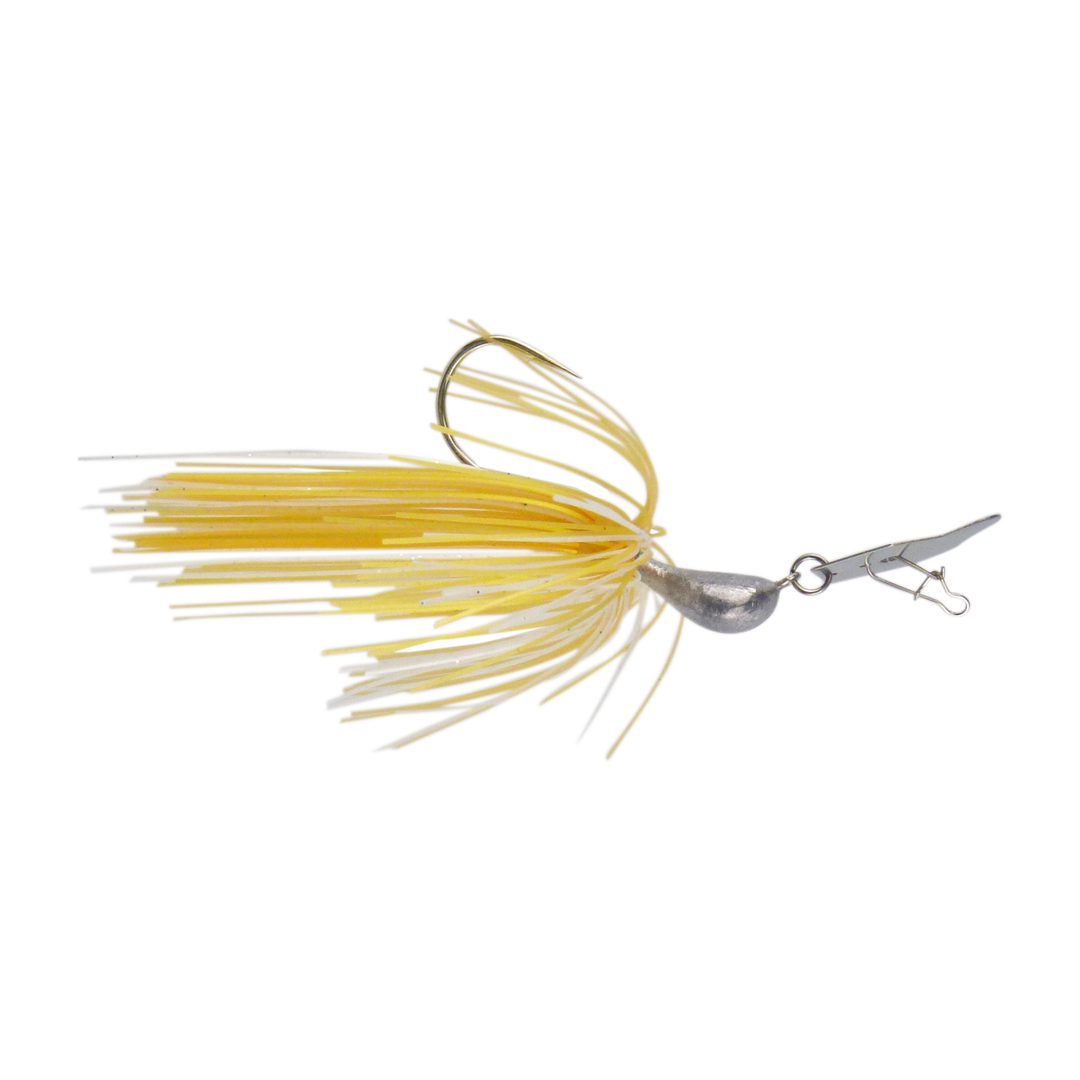 Dekoi 14gm Bladed Swim Jig, Chatterbait, Gold Shine, 2 pack