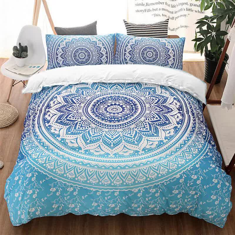 Dreamscape Sacred Circle Design Comforter Set – 3‑Pcs Refreshing