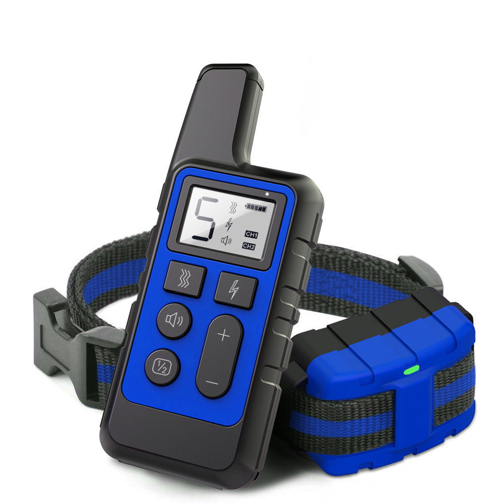 Wireless Dog Training Collar with Remote – 500-Yard Range, Waterproof, Rechargeable, Adjustable for Small and Large Do