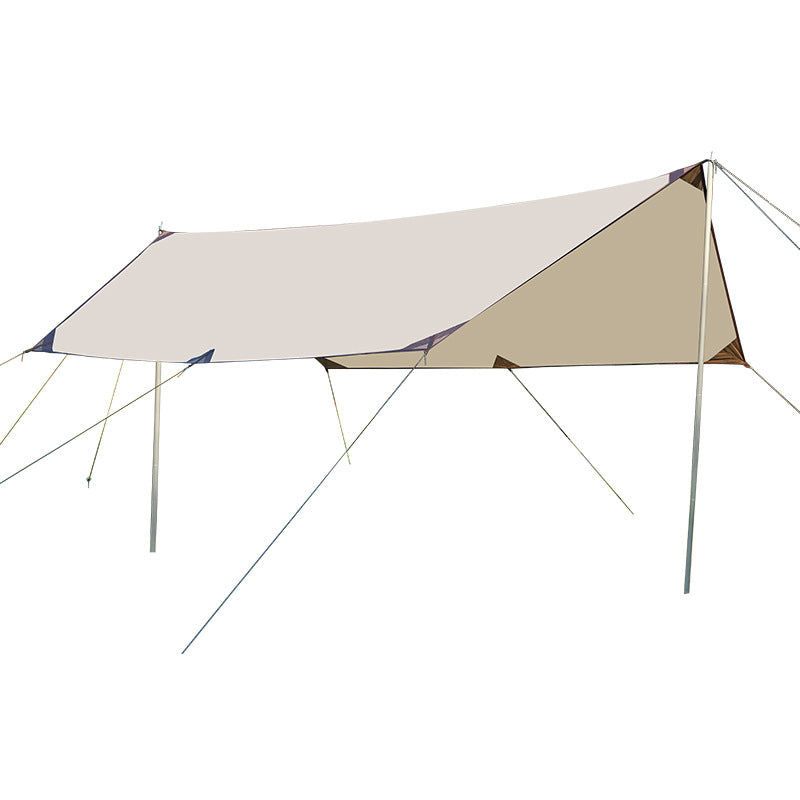 500*292 cm Large Square Camping Tarp Shelter - Waterproof, UV Protection, Sunshade Canopy Shelter for Camping, Hiking,