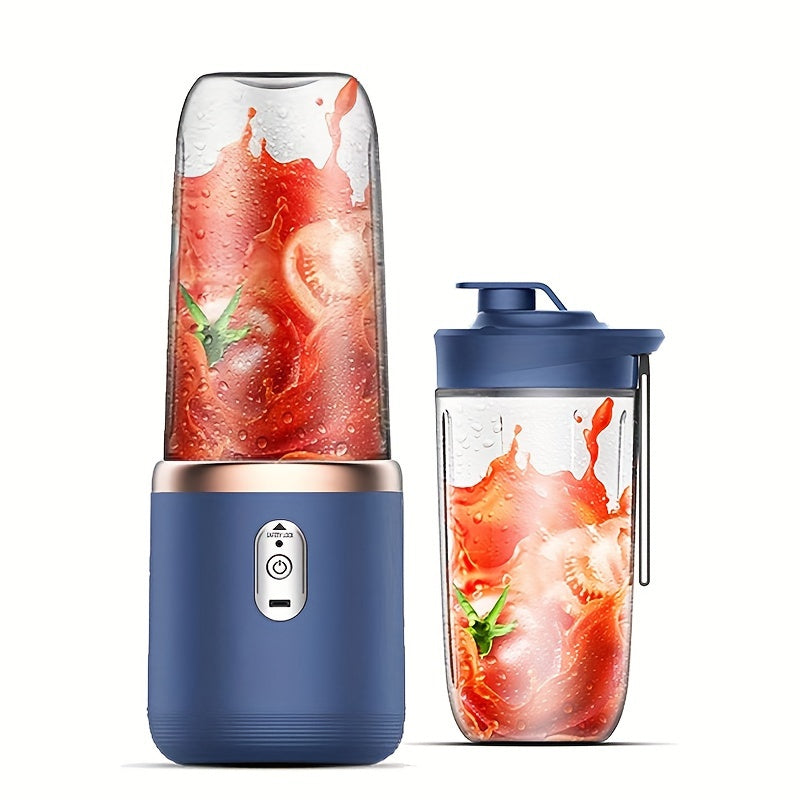1 x Portable USB Blue Rechargeable Juicer Cup,Portable Blender for Smoothies and Juices - USB Rechargeable, Powerful & C