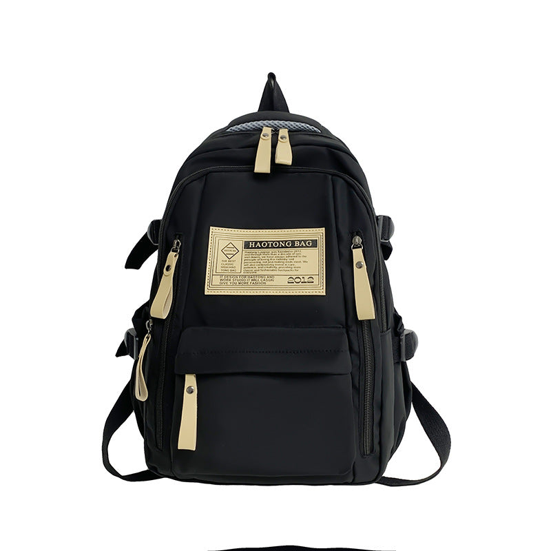 Black Stylish and Simple Backpack for High School and College Students Trendy Womens Casual Backpack for Travel and Daily Use