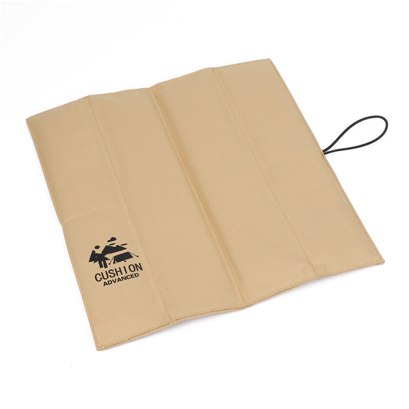 4 PCS Beige Portable Waterproof Outdoor Picnic Mat, Moisture-Proof Thermal Seat Pad, Foldable and Lightweight Travel Cus