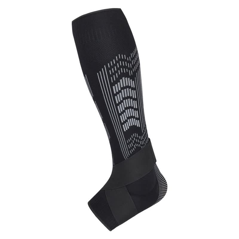 XL Black A pair Compression Sports Calf Sleeves with Silicone Shock Absorption - Protective Leg Support for Running and
