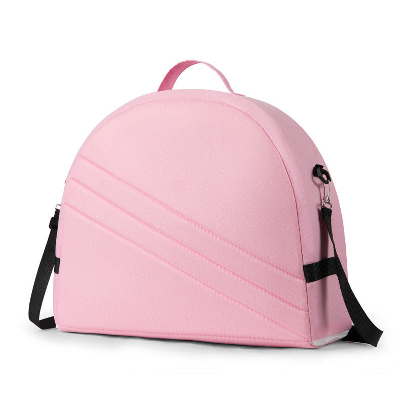 Pink Portable Multi-Purpose Baby Bed and Diaper Backpack - Lightweight, Waterproof, Canvas + Polyester Material, Travel