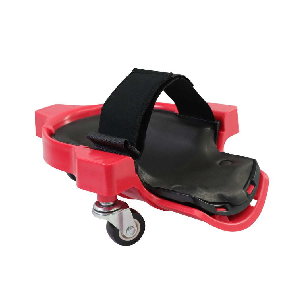 1 Pair Set Red Multi-Function Knee Pads with Swivel Wheels for Comfortable Knee Protection – Ideal for Construction, T