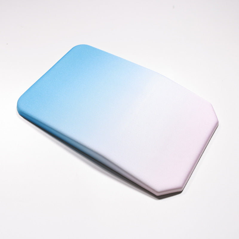 Gradual Blue Ergonomic PU Anti-Slip Mouse Pad with Wrist Support - Rectangular Gradient Desk Mat for Gaming and Office U