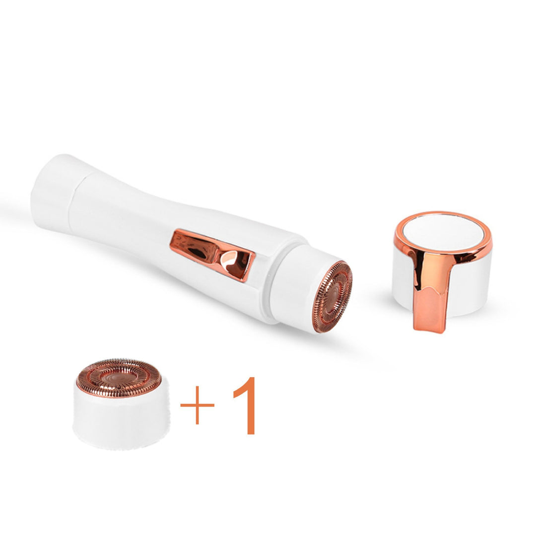 Rose Gold Electric Shaver for Women - Painless Hair Remover with USB Charging