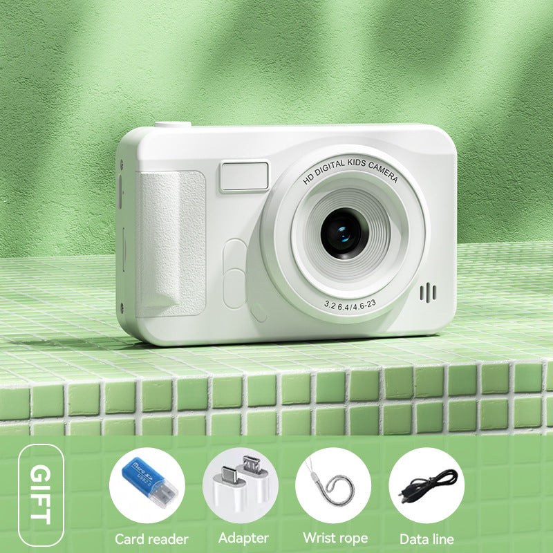 Student HD Digital Camera - 44MP, 8x Zoom, Autofocus, Dual Lens, Type-C Charging (white)