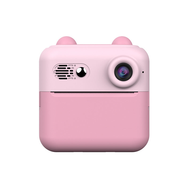 Kids Instant Print Digital Camera with 180° Flip Lens - 24MP Photos, 720P Video & Doodle Fun(pink)