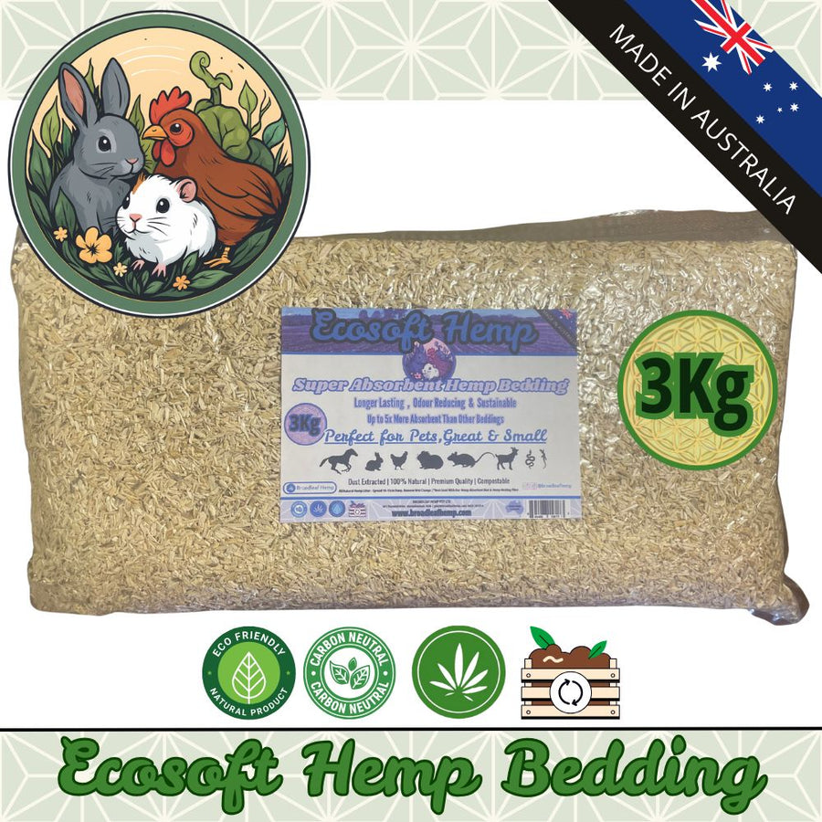 Ecosoft Hemp Bedding For Small Animal & Chickens 3kg | Vital Habitat