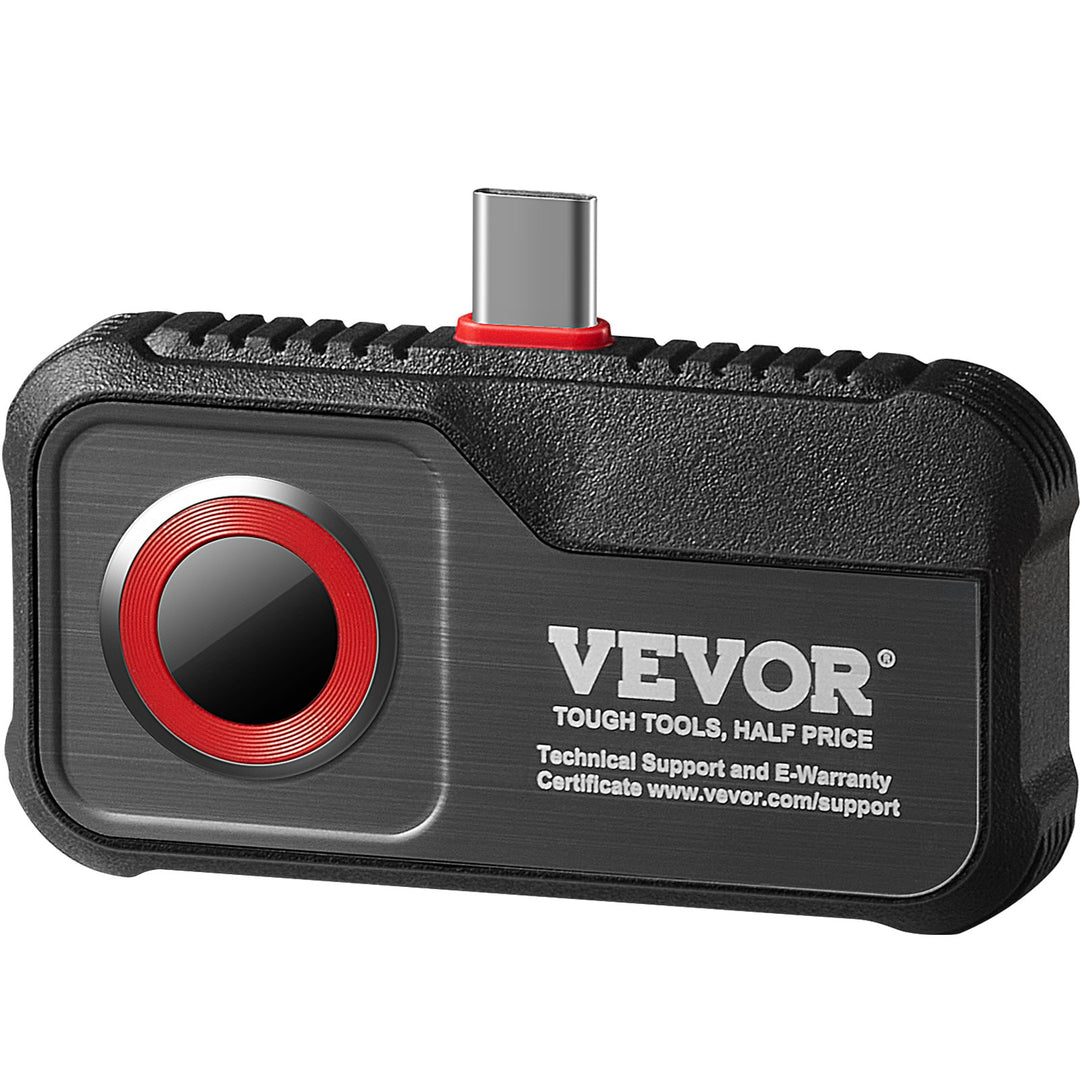 VEVOR Thermal Imaging Camera for Android, 256 x 192 IR Resolution Infrared Thermal Imager with Visual Camera, 25Hz Refresh Rate Thermal Camera for Smartphone/Tablet, -4-1022°F Temperature Range, IP54