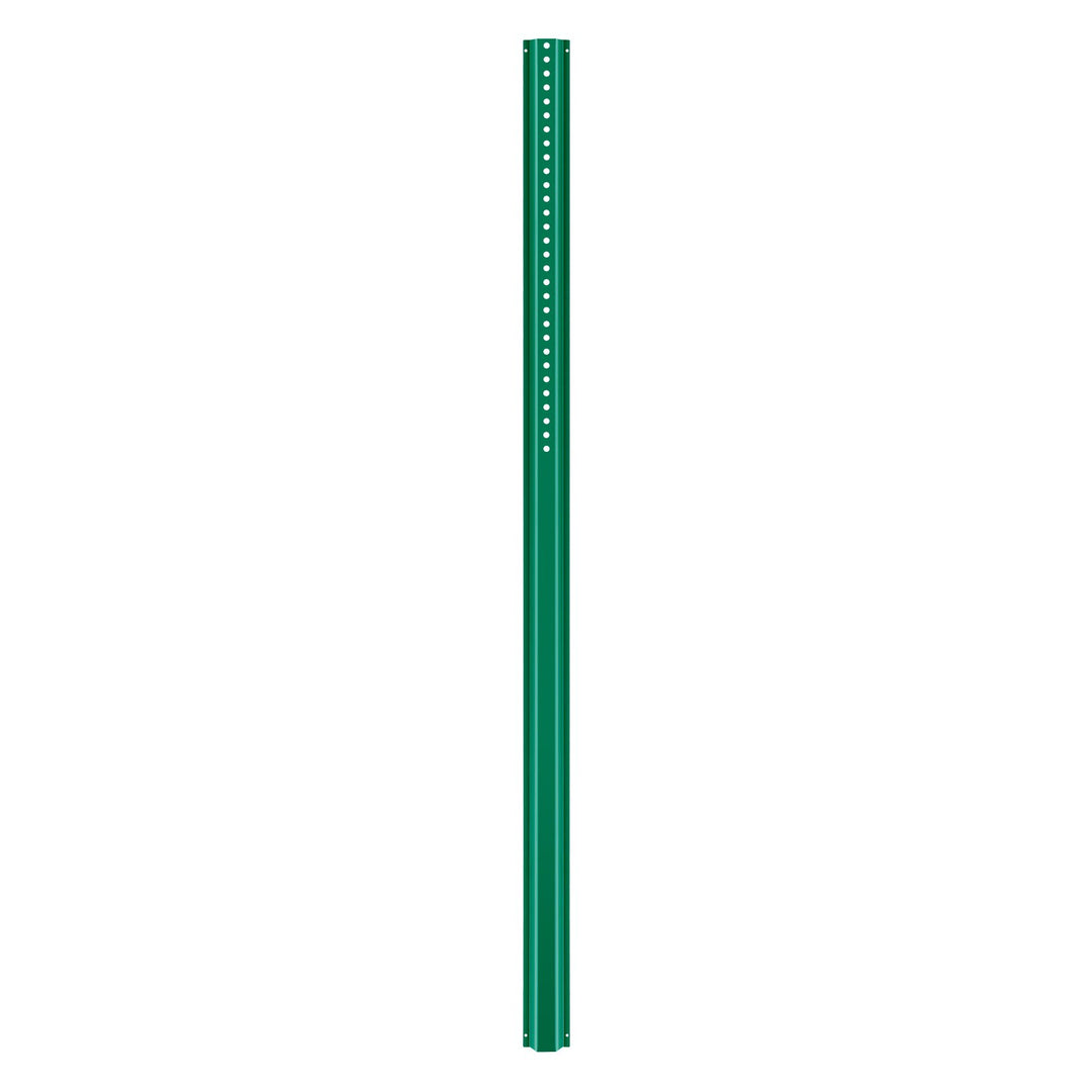 VEVOR 6FT U-Channel Sign Post, 4Pack Green Heavy Duty Steel Fixed Fence Post, Steel Fence U-Channel Sign for Garden, Courtyard, Farm or Traffic Intersection