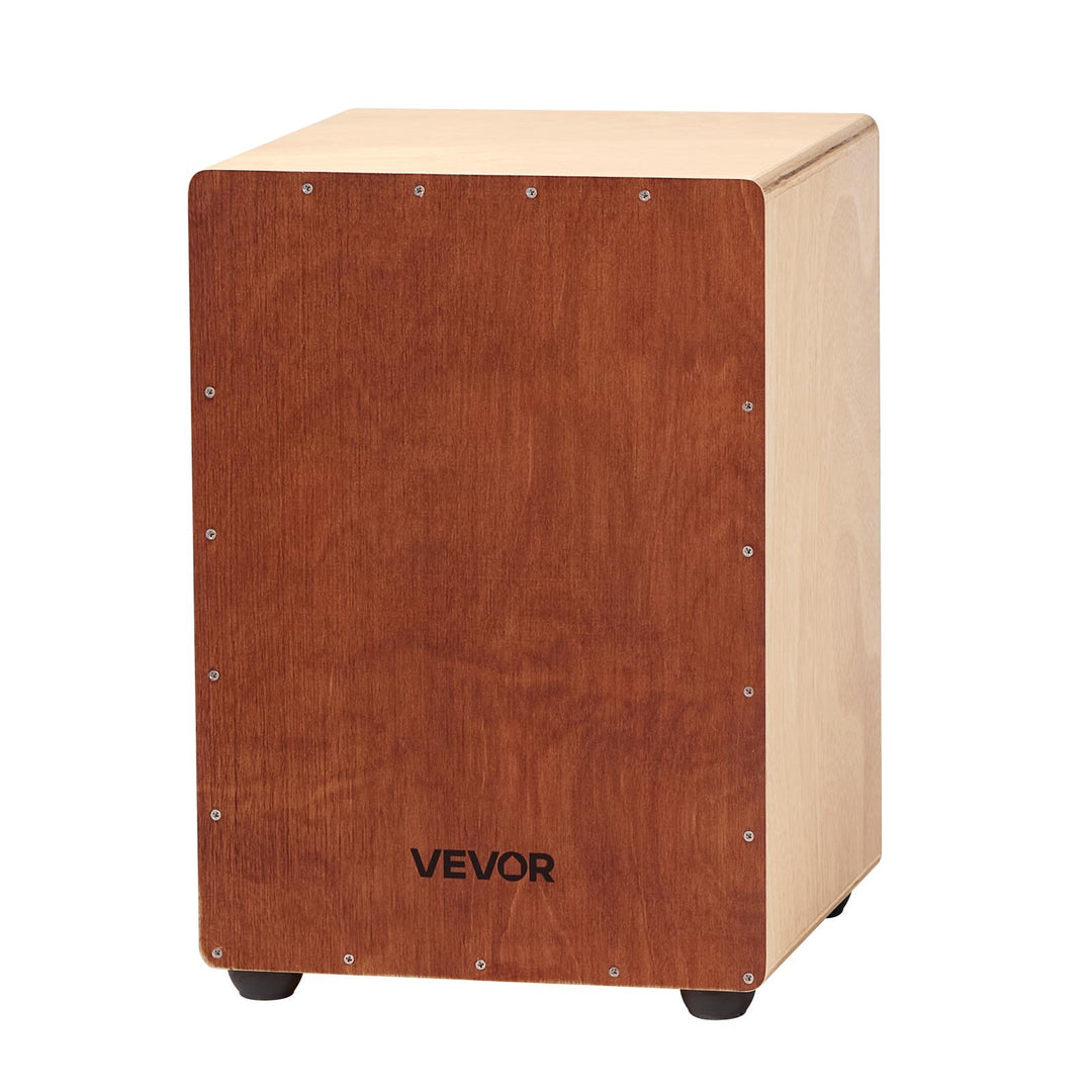 VEVOR Cajon Box Drum Birchwood Percussion Instrument with Snare Wires Travel Bag