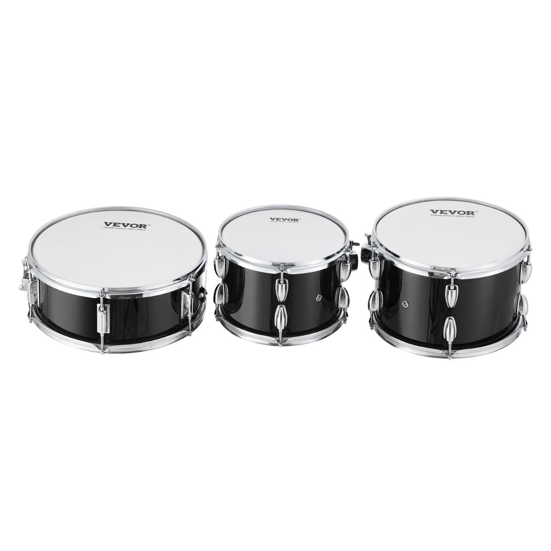 VEVOR Adult Drum Set, 5-Piece, 558.8 mm Complete Full Size Drum Kit with Bass Toms Snare Floor Drum Adjustable Throne Stands Cymbal Hi-Hat Pedal and Drumsticks, Beginner Drum Kit for Adults, Black