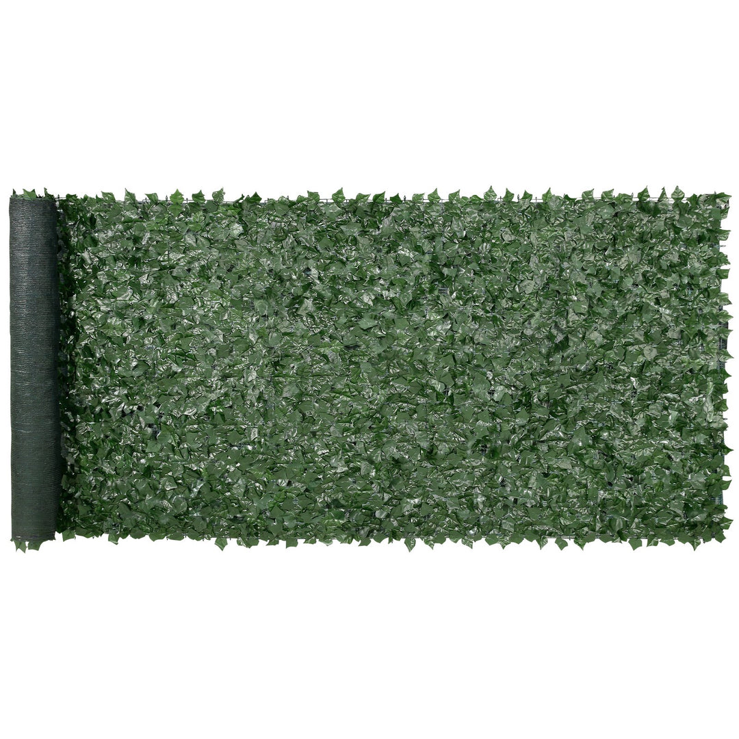 VEVOR Ivy Privacy Fence, 59 x 158in Artificial Green Wall Screen, Greenery Ivy Fence w/ Mesh Cloth Backing and Strengthened Joint, Faux Hedges Vine Leaf Decoration for Outdoor Garden, Yard, Balcony