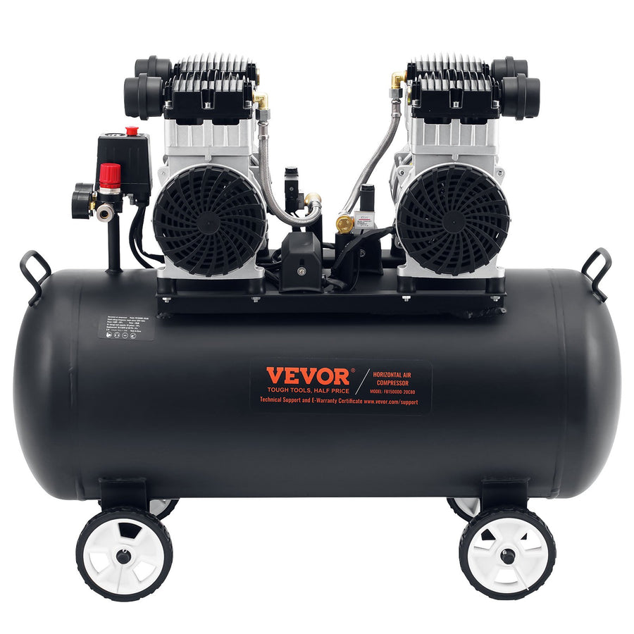 VEVOR Air Compressor Compact Portable Oil Free Compressor 75L 90 PSI
