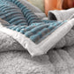 SOGA 2X  Blue Throw Blanket Warm Cozy Double Sided Thick Flannel Coverlet Fleece Bed Sofa Comforter