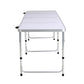 Weisshorn Folding Camping Table 240CM Portable Outdoor Picnic BBQ Aluminium Desk