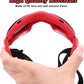 Dog Helmet Goggles, Small and Medium, Red
