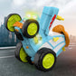 Blue 360 Rotating Crazy Jumping Car with Light Music Remote Control RC Stunt Car AU