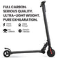 ALPHA Carbon Gen III Ultra-light 300W 10Ah Electric Scooter Suspension, for Adults or Teens, Black/Red