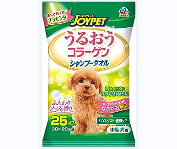 [6-PACK] Earth Japan Wipes Towel 25 Piece 30*20cm for Small Dogs