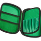 Tinc Two-Colour Hard Top Pencil Case : Green With Black Zip