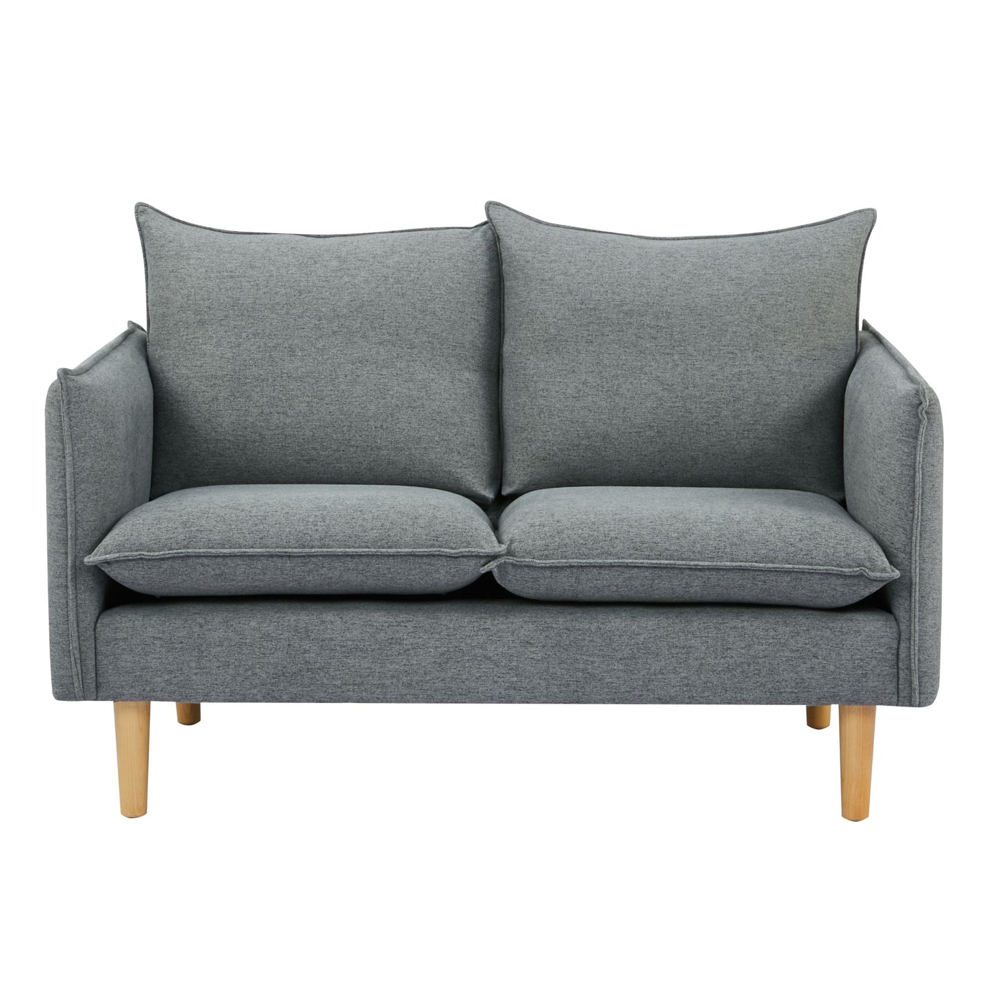 Sinatra 2 Seater Fabric Sofa Lounge Couch Dark Grey