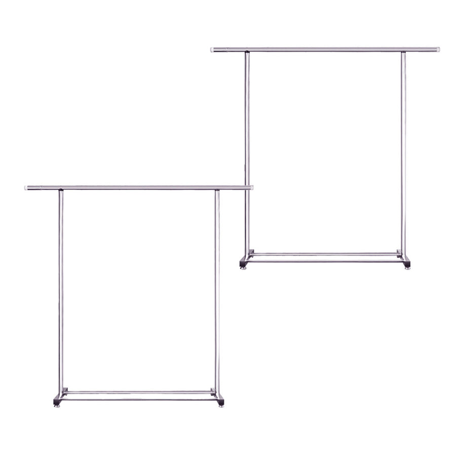 SOGA 2X 125cm Stainless Steel Floor-Standing Clothes Rack - Durable and Space-Saving Laundry Organizer