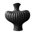 SOGA 28X30cm Large Ornament Black Vases Countertop Decoration Accessories Porch Crafts Home Decor
