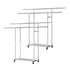 SOGA 2X 200cm Stainless Steel Floor-Standing Clothes Rack - Durable and Space-Saving Laundry Organizer Organizer Organizer
