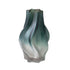 SOGA 27cm Glass Vase Blue with Beautiful glass Bubble Texture Art Vases