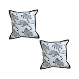 SOGA 2X 45cm Throw Pillow White & Black Leopard Light Luxury Decorative Cushion for Living Room