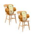 SOGA 2X 48cm Cute Face Toast Bread Cushion Stuffed Car Seat Plush Cartoon Back Support Pillow Home Decor