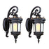Vintage Lantern 2X 62cm Wall Light Elegant Aluminum & Glass Design Classic Outdoor Lighting Rustic Vintage Style