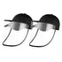 2X Outdoor Protection Hat Anti-Fog Pollution Dust Protective Cap Full Face HD Shield Cover Kids Black