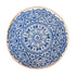 SOGA Blue Carpet Soft Linen Bohemian Non-Slip Floor Retro Minimalist Round Rug Home Decor with Tassels