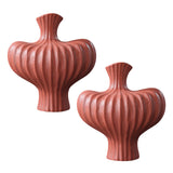 SOGA 2X 28X30cm Large Ornament Vases Countertop Decoration Accessories Porch Crafts Home Decor