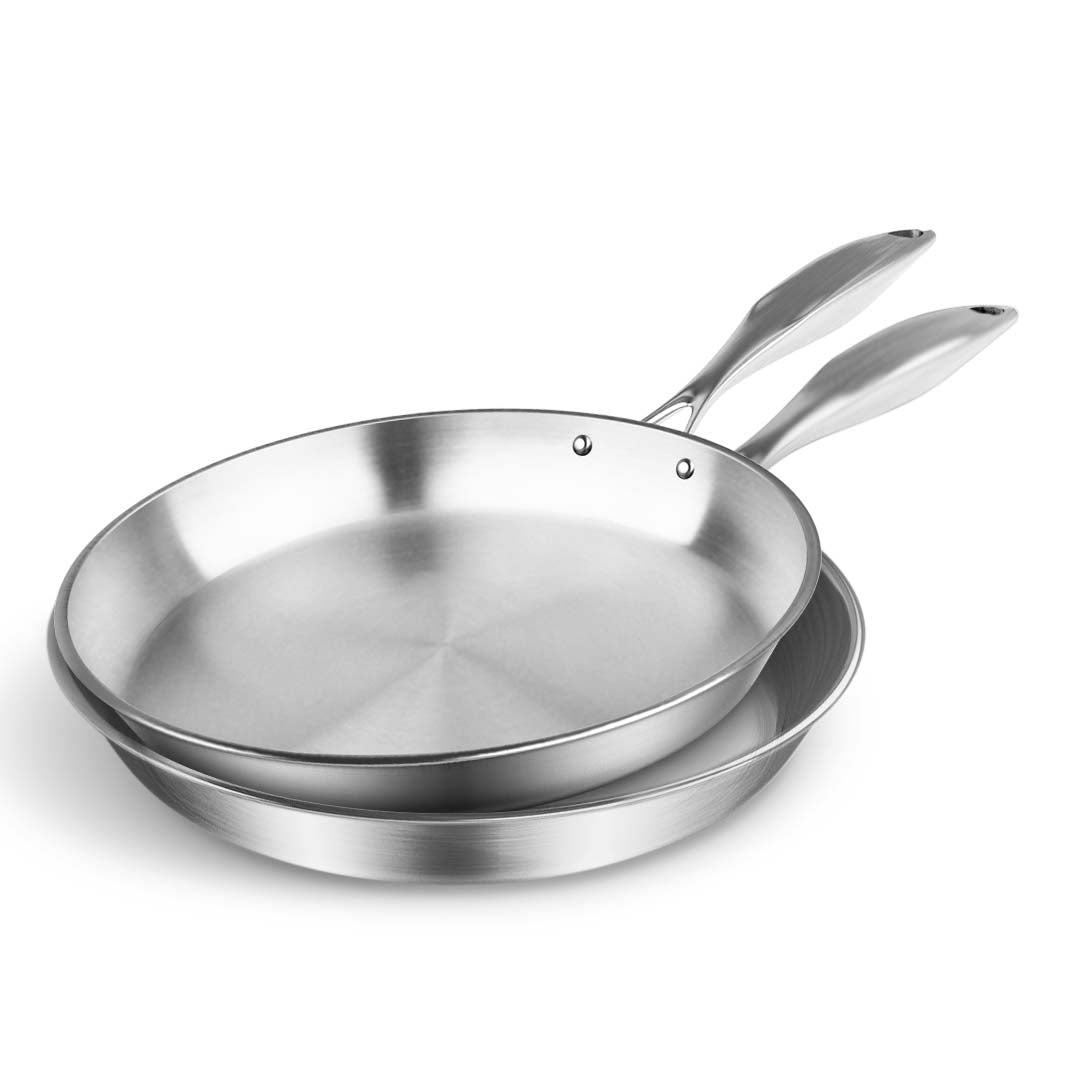 SOGA Stainless Steel Fry Pan 24cm 36cm Frying Pan Top Grade Induction Cooking