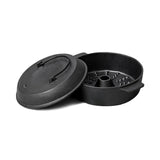 SOGA 28cm Cast Iron Dutch Oven Pre-Seasoned Cast Iron Pot with Lid