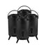 SOGA 4X 12L Stainless Steel Insulated Milk Tea Barrel Hot and Cold Beverage Dispenser Container with Faucet Black