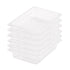 SOGA 65mm Clear Gastronorm GN Pan 1/2 Food Tray Storage Bundle of 6